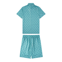 Monogram Short Set Camo Azul