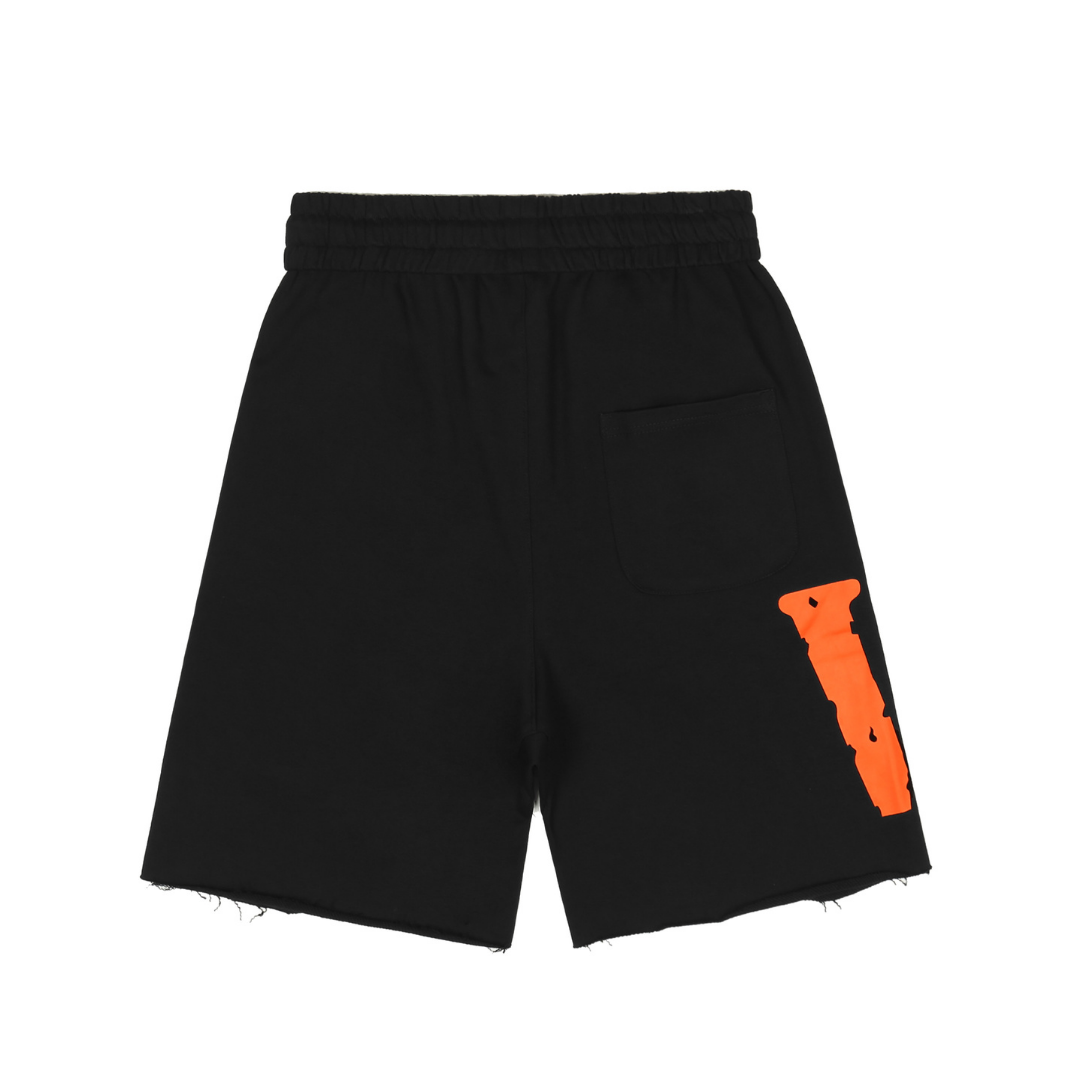 Pantalon Vlone Negro/Naranja
