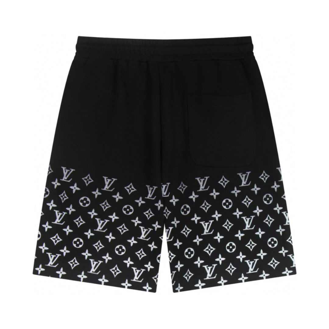 Monogram Shorts Monograma Negro Blanco