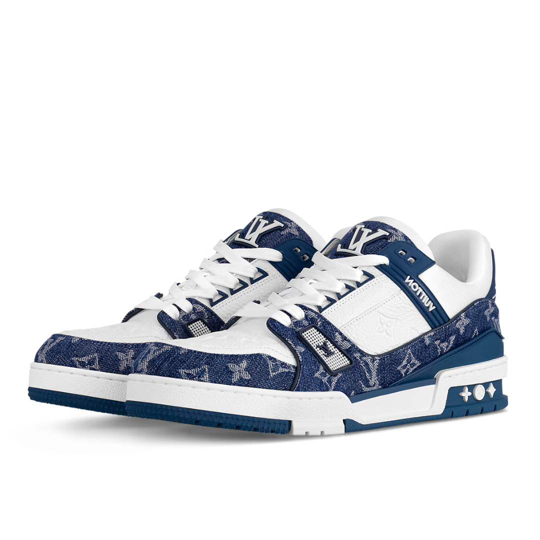 Monogram Blue Trainer Monograma Azul Marino Blanco