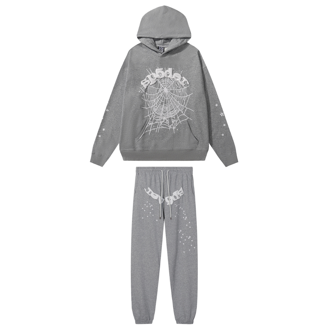 Buzo Sp5der Gris