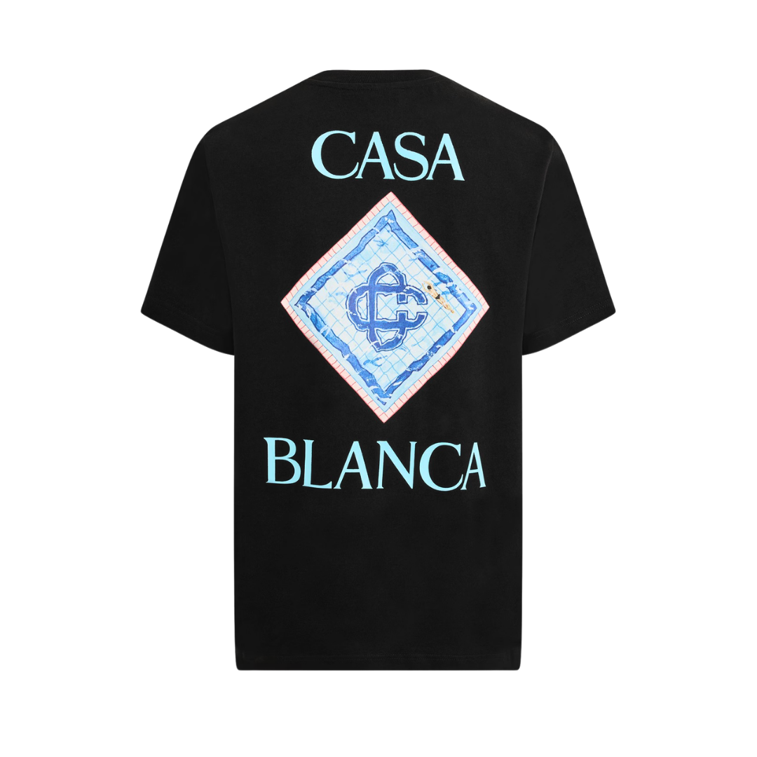 Casablanca Monogram T Shirt Blanco 2