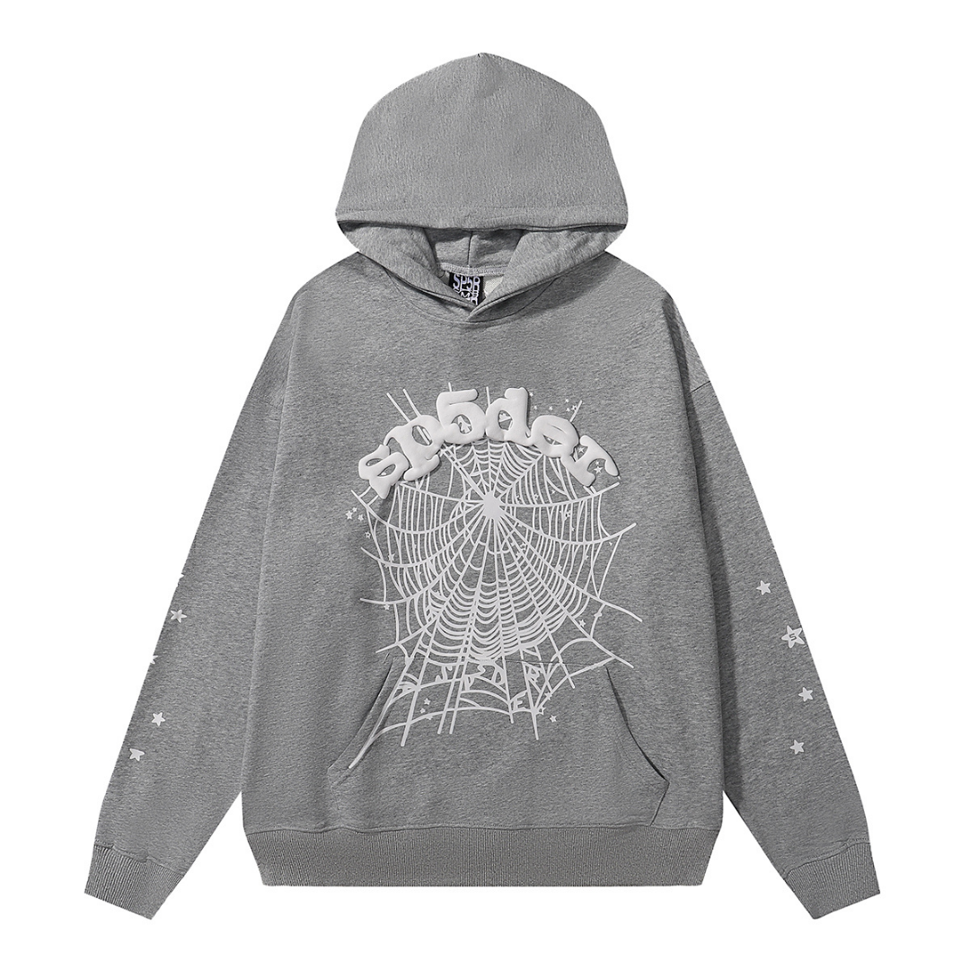 Buzo Sp5der Gris