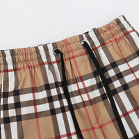 BB Monogram Shorts Blanco Rojo