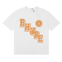 Camiseta Rh*de Negro Naranja Rhude