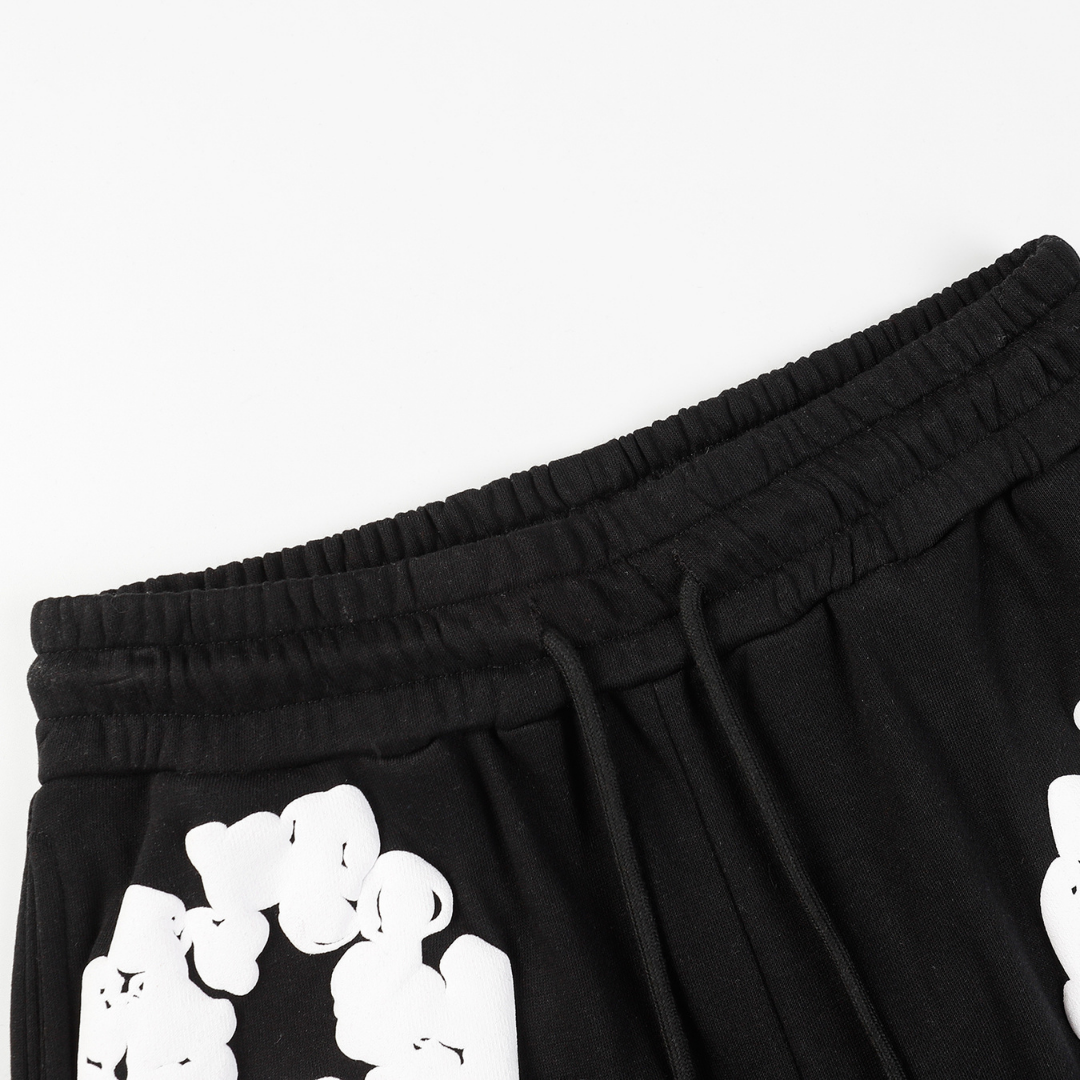 Denim Trs Black Short set