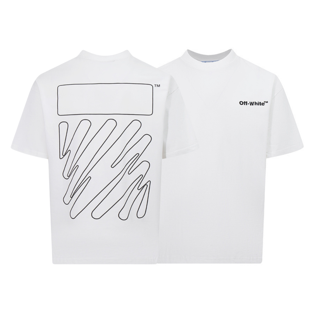 Off-White Off-W Monogram T-shirt - Blanco Blanco Off White