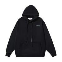Off-White Off-W Monogram Hoodie - Negro Azul Gradient Arrows