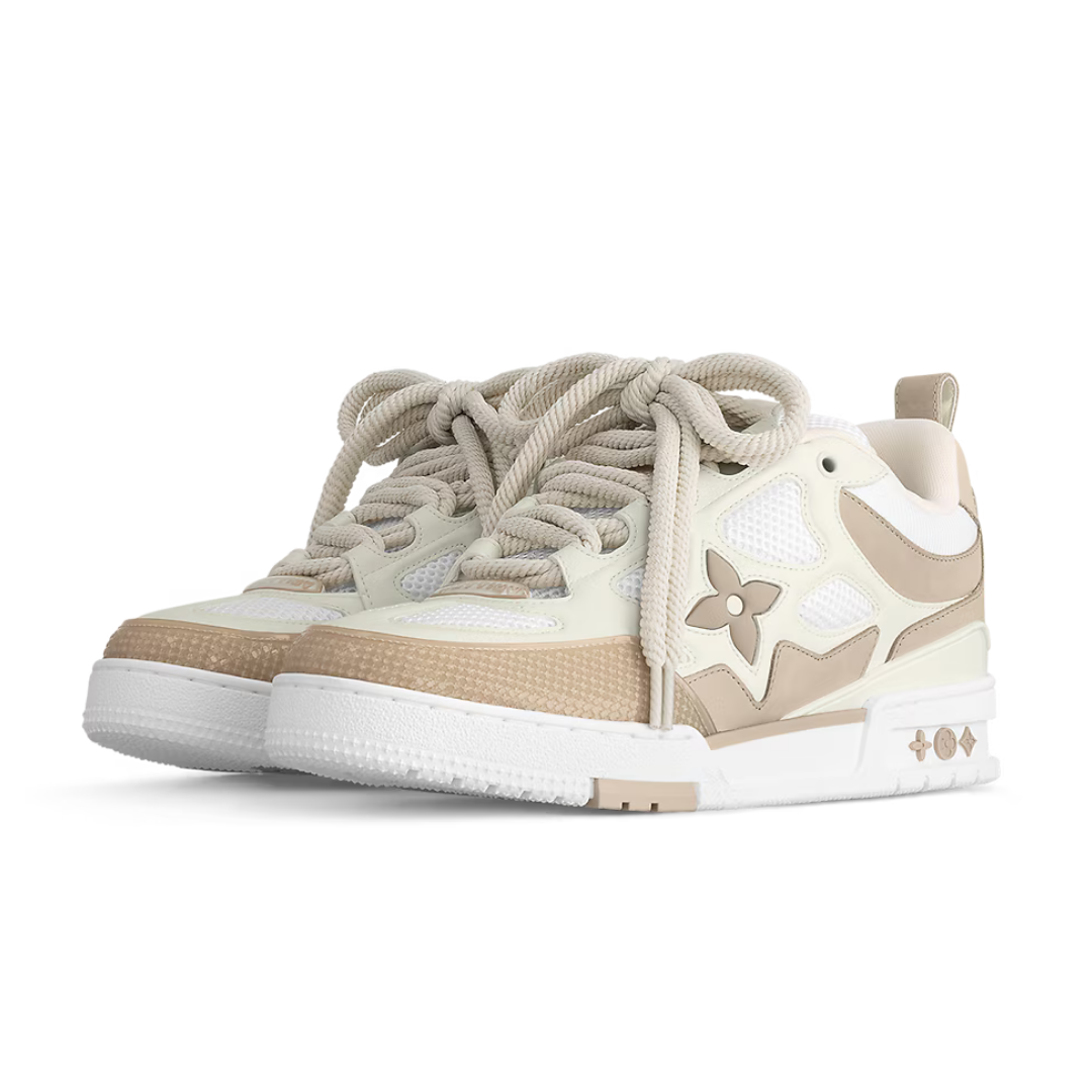 Skate Monogram Trainer Marron Blanco Estrellas