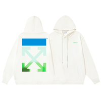 Off-White Off-W Monogram Hoodie - Blanco Azul Arco