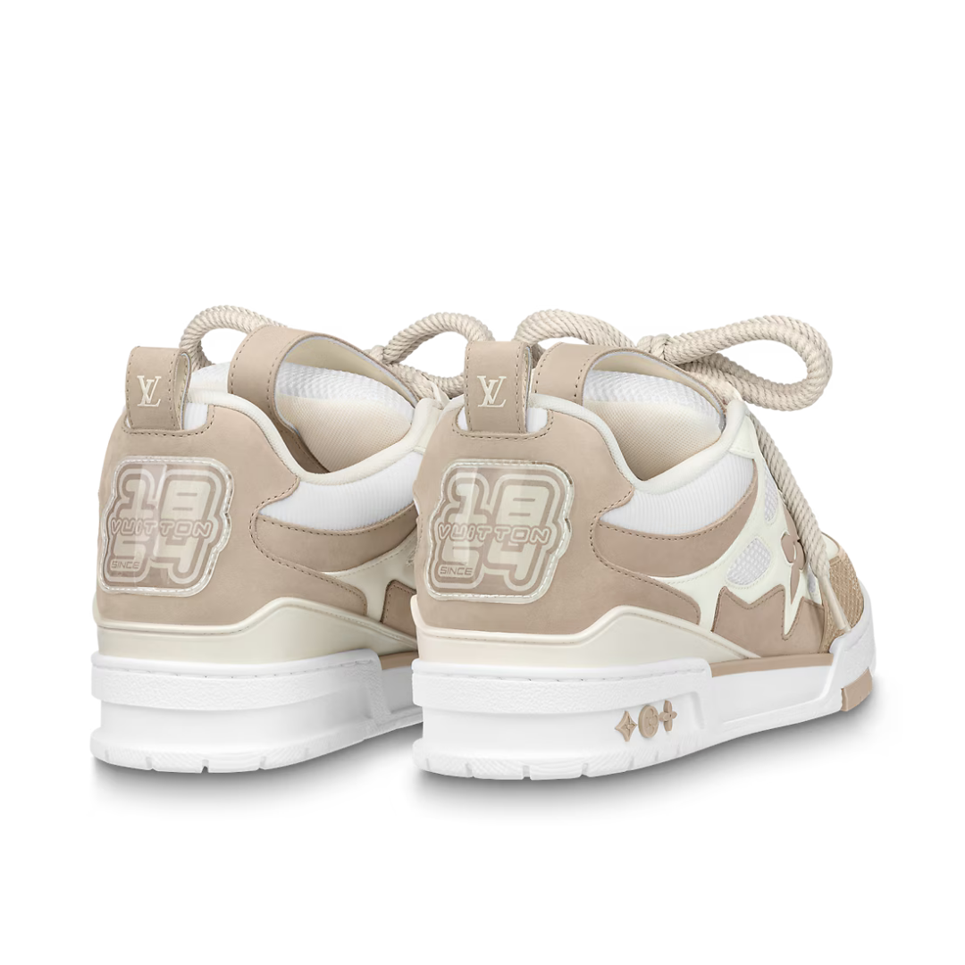 Skate Monogram Trainer Marron Blanco Estrellas