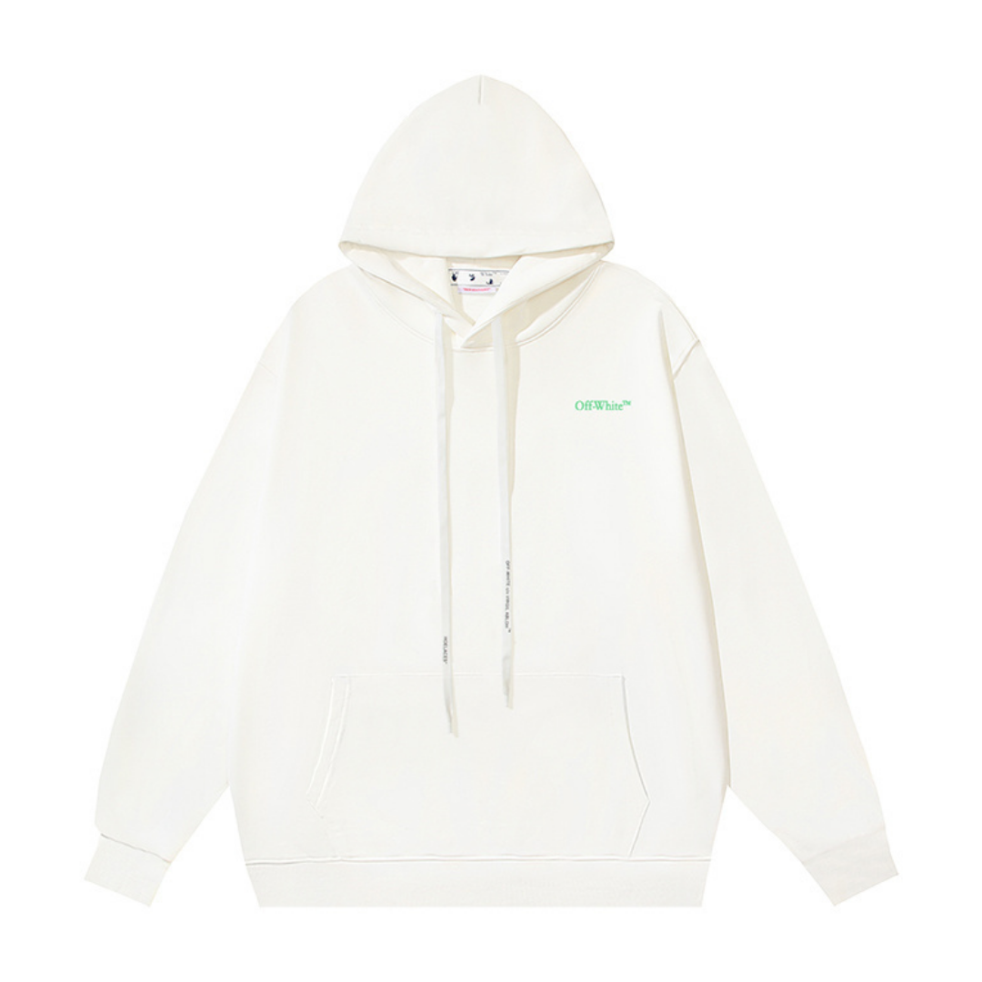 Off-White Off-W Monogram Hoodie - Negro Azul Gradient Arrows