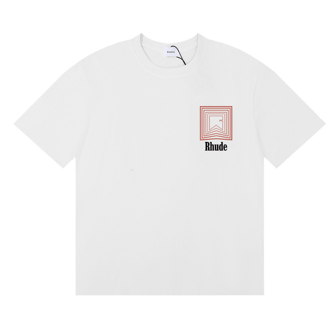 Camiseta Rh*de Blanco Crisp Blanco Punto Rojo