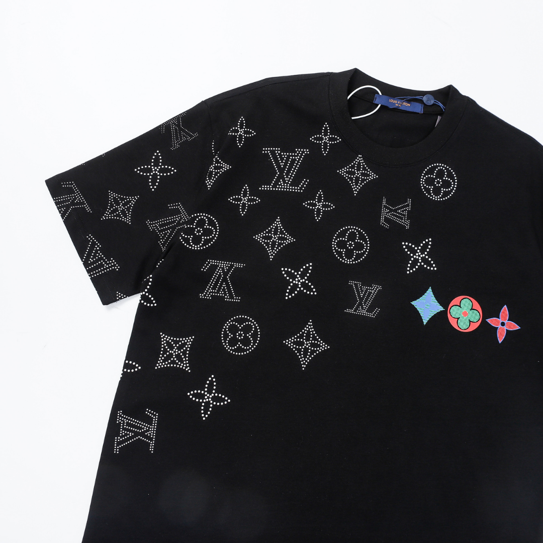 Louis Vuitton Monogram T-shirt - Blanco Monograma Azul Rojo