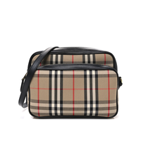 Messenger Bag Beige Tartan