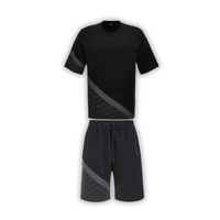 Monochromatic Short Set Negro Diagonal Gris