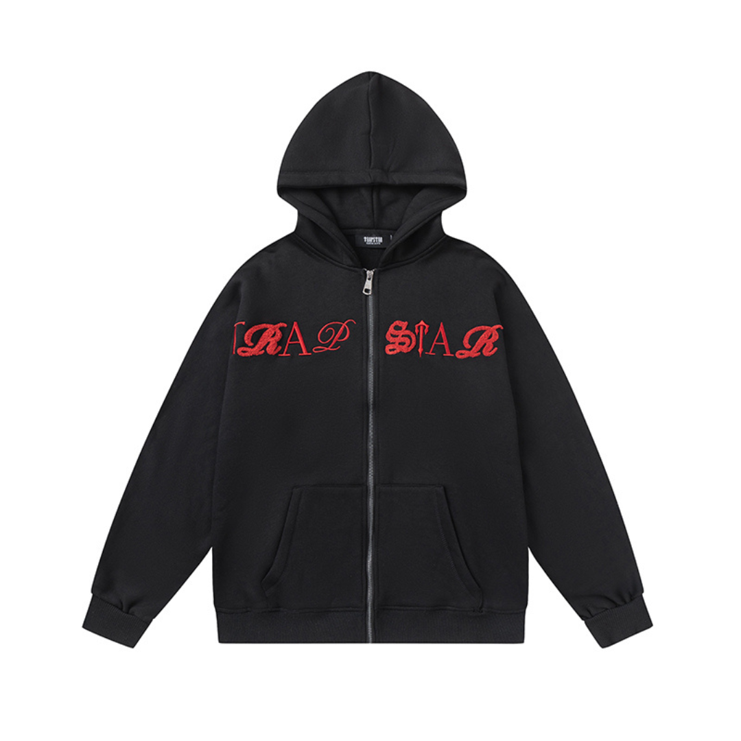 Conjunto Trapstar Negro Rojo