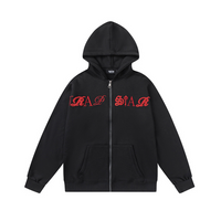Conjunto Trapstar Negro Rojo