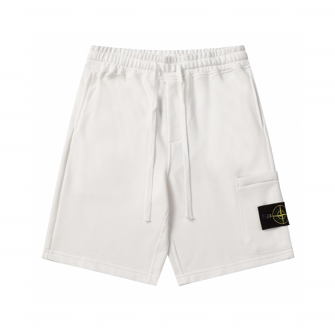 Pantalon Stone Island Blanco