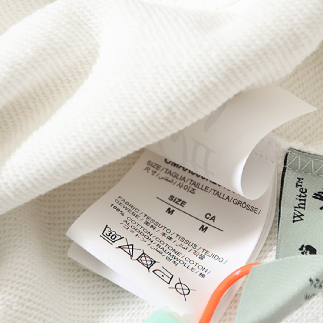 Off-White Off-W Monogram Hoodie - Blanco Azul Arco