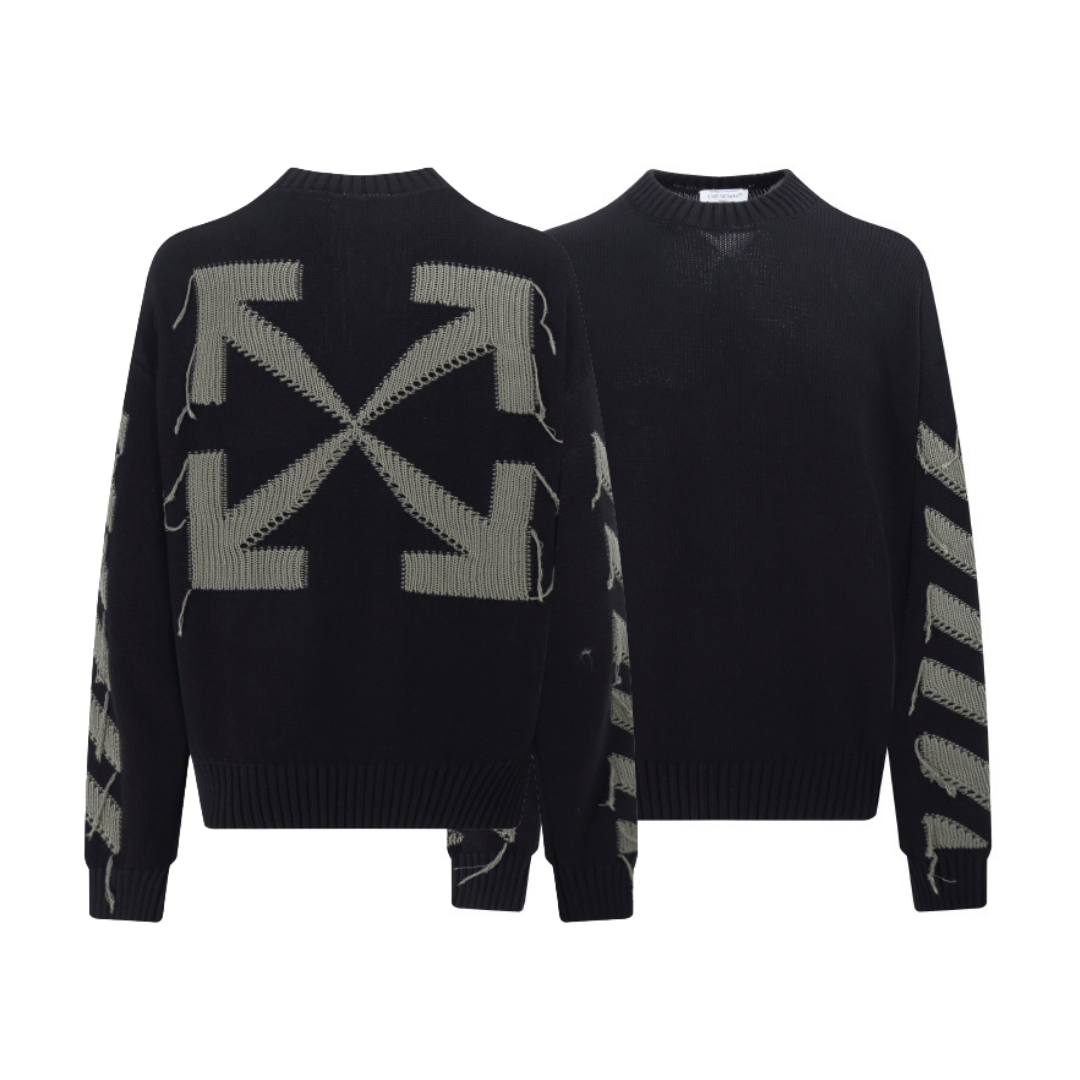 Off-White Off-W Monogram Sweater - Negro Camo Negro