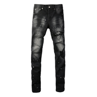 Purple Bandana Black Jeans