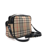 Messenger Bag Beige Tartan