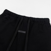 Essentials Shorts Blanco Logo Negro 3
