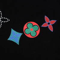 Louis Vuitton Monogram T-shirt - Negro Monograma Azul Rosa