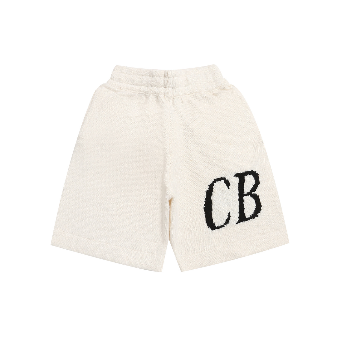 CB Monogram Shorts Blanco Cb
