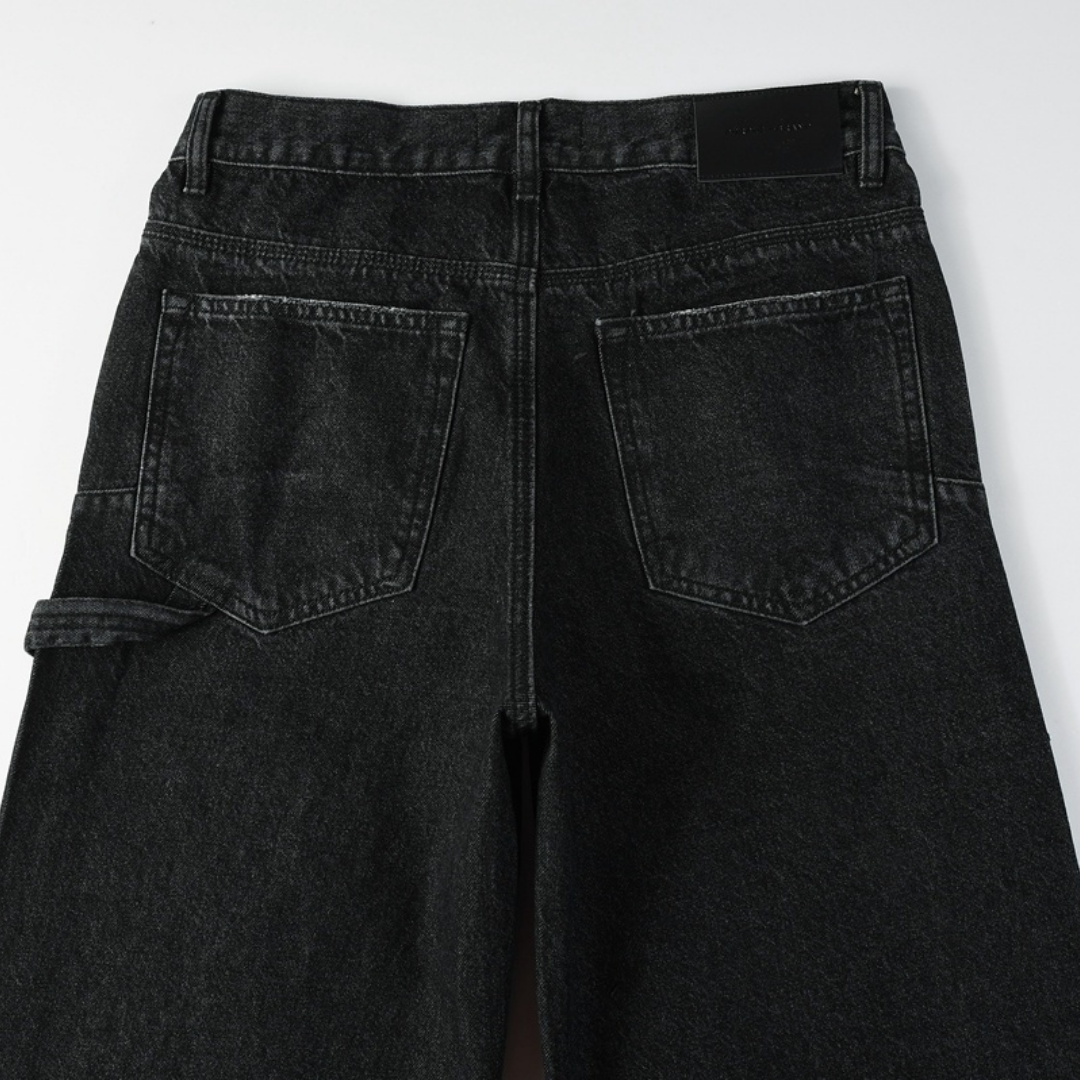 Purple Black Diamonds Jeans Negro Puntos Blancos