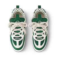 Skater Monogram Trainer Verde Puntos Blancos