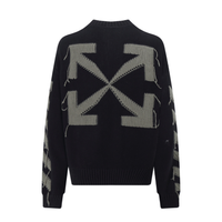 Off-White Off-W Monogram Sweater - Blanco Camo Blanco