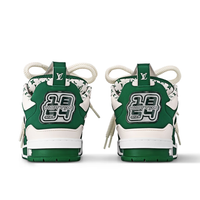 Skater Monogram Trainer Verde Puntos Blancos