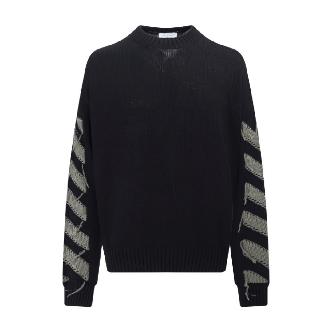 Off-White Off-W Monogram Sweater - Negro Camo Negro