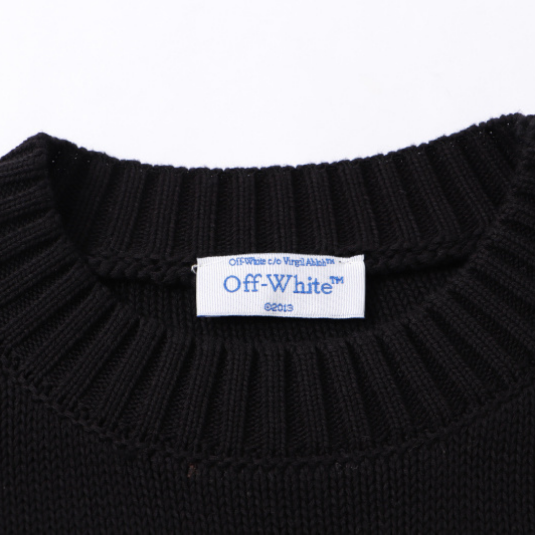 Off-White Off-W Monogram Sweater - Blanco Camo Blanco
