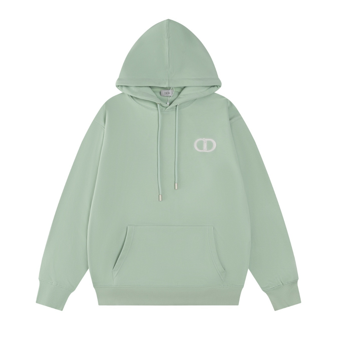 Monogram Hoodie Verde Oval