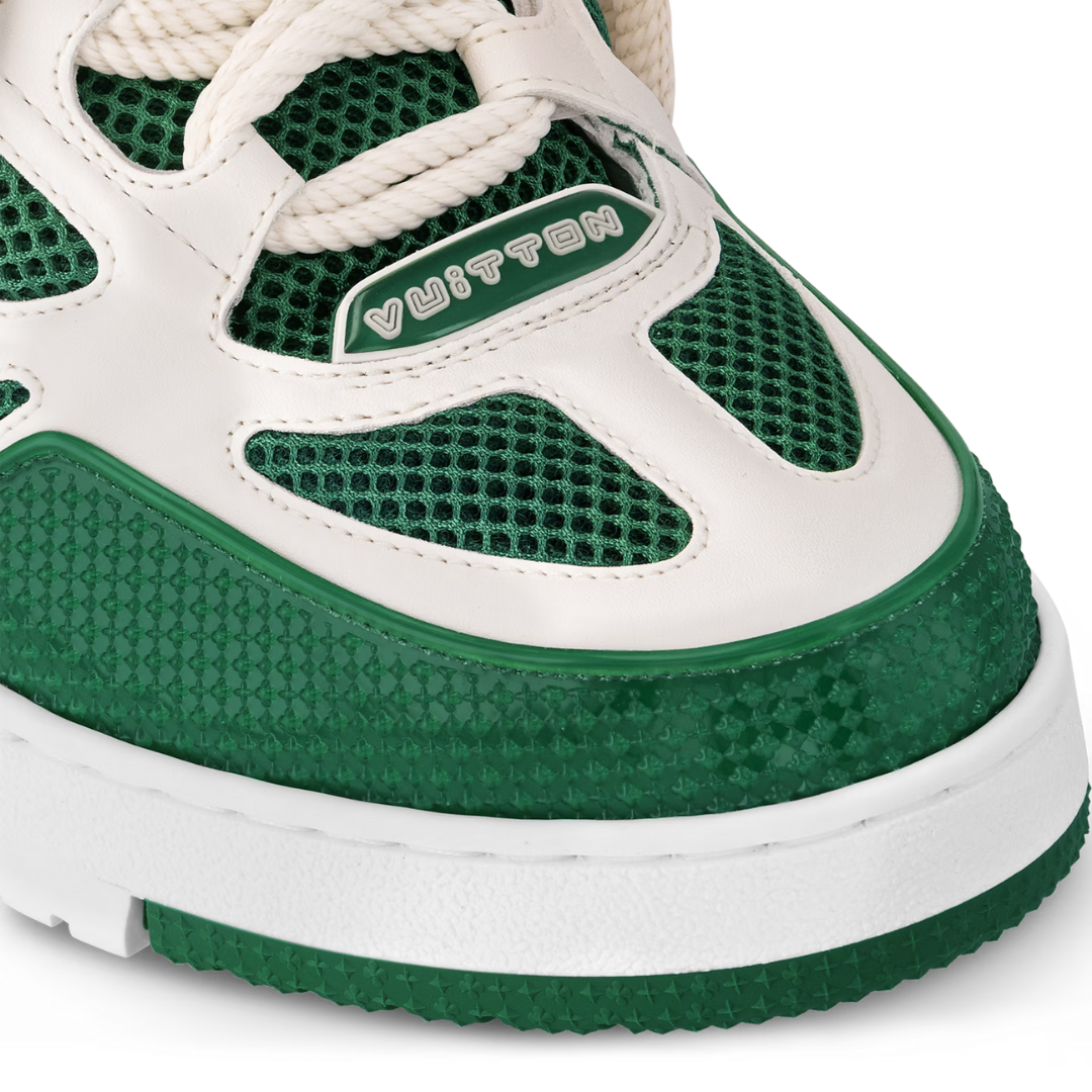 Skater Monogram Trainer Verde Puntos Blancos