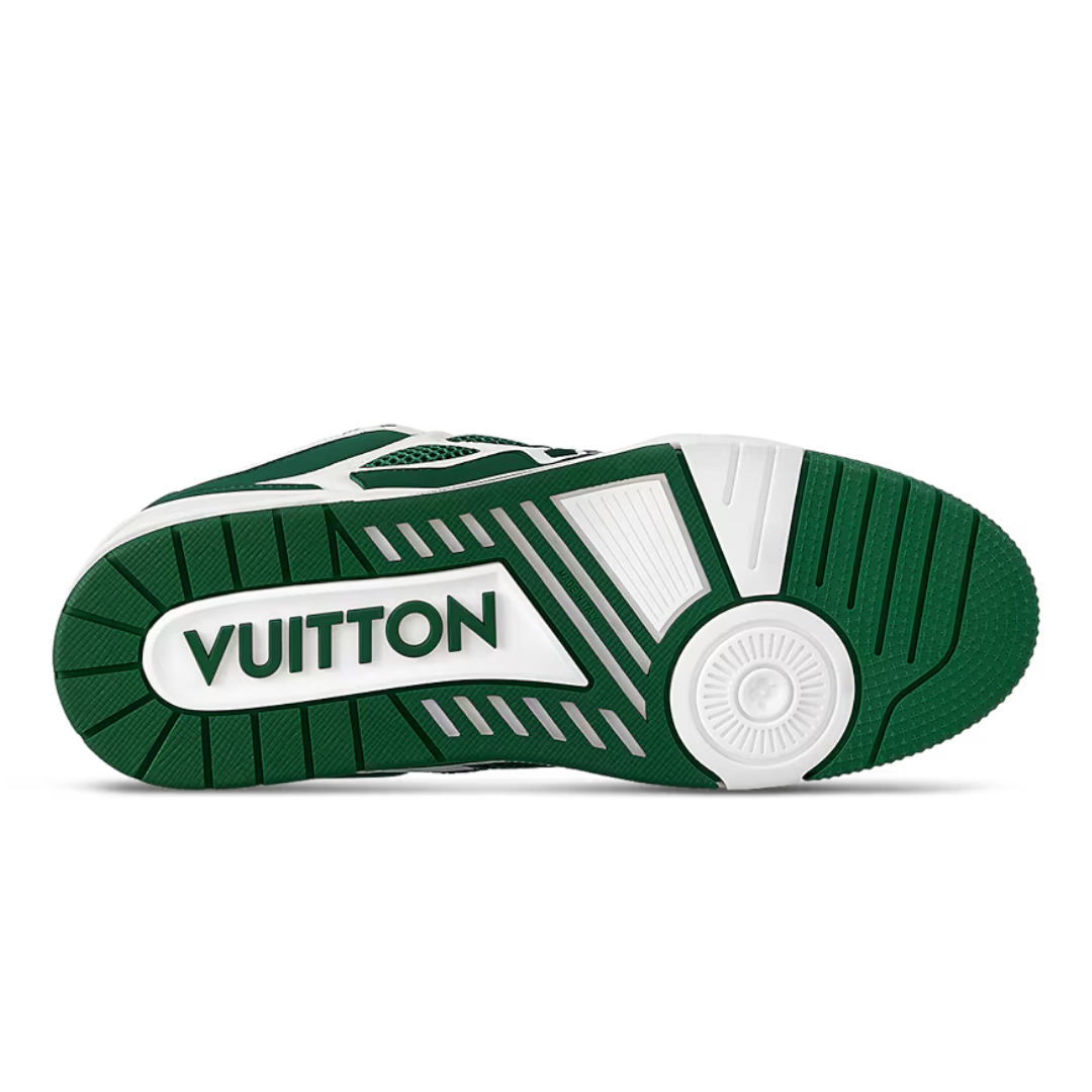 Skater Monogram Trainer Verde Puntos Blancos
