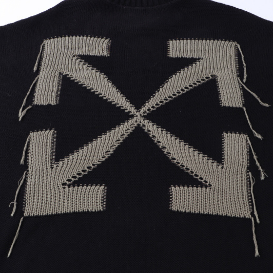 Off-White Off-W Monogram Sweater - Blanco Camo Blanco