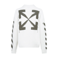 Off-White Off-W Monogram Sweater - Blanco Camo Blanco