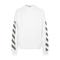 Off-White Off-W Monogram Sweater - Blanco Camo Blanco