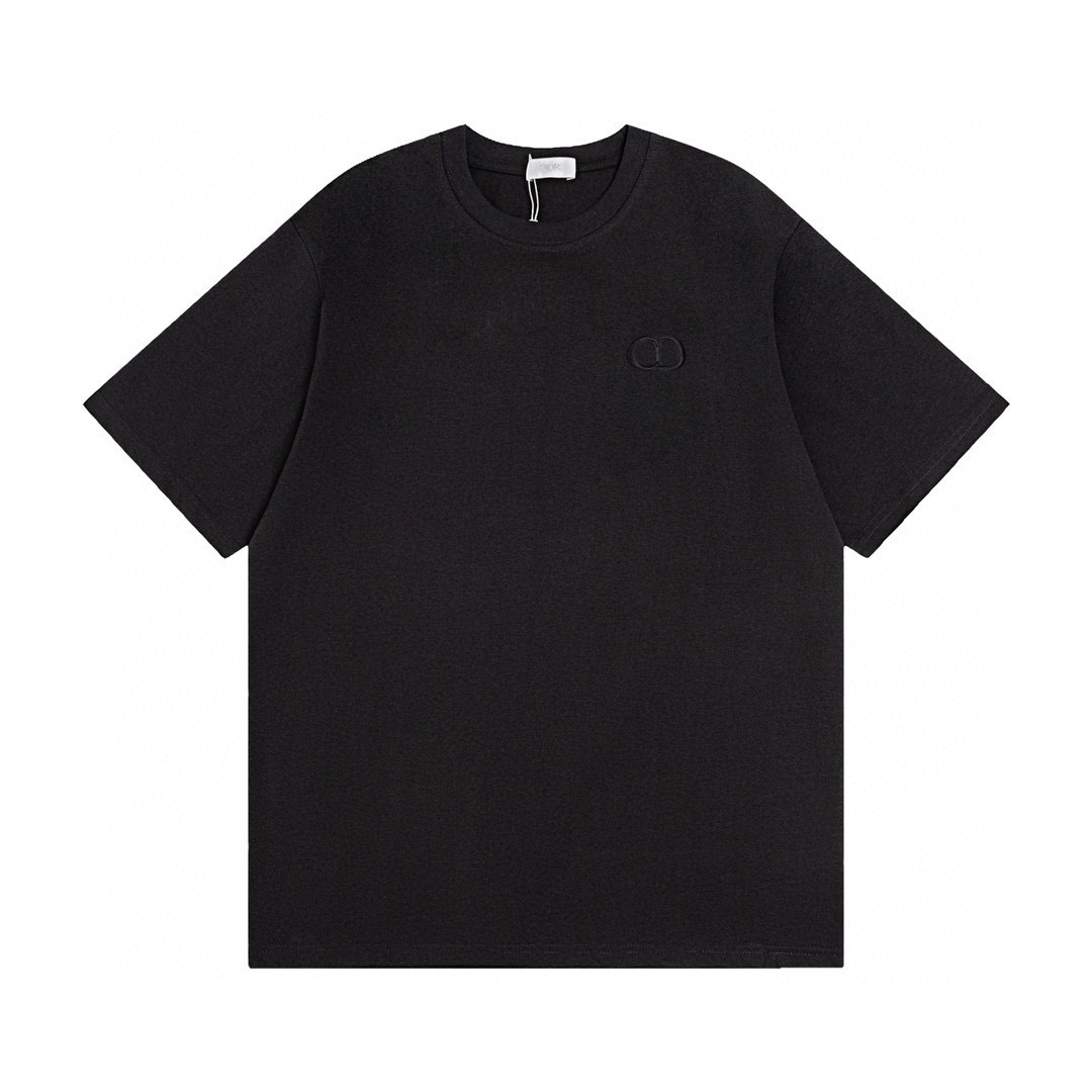 Monogram T-shirt Negro Logo Blanco