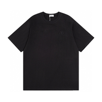 Monogram T-shirt Negro Logo Blanco