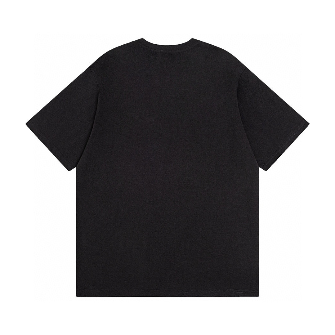 Monogram T-shirt Negro Logo Blanco