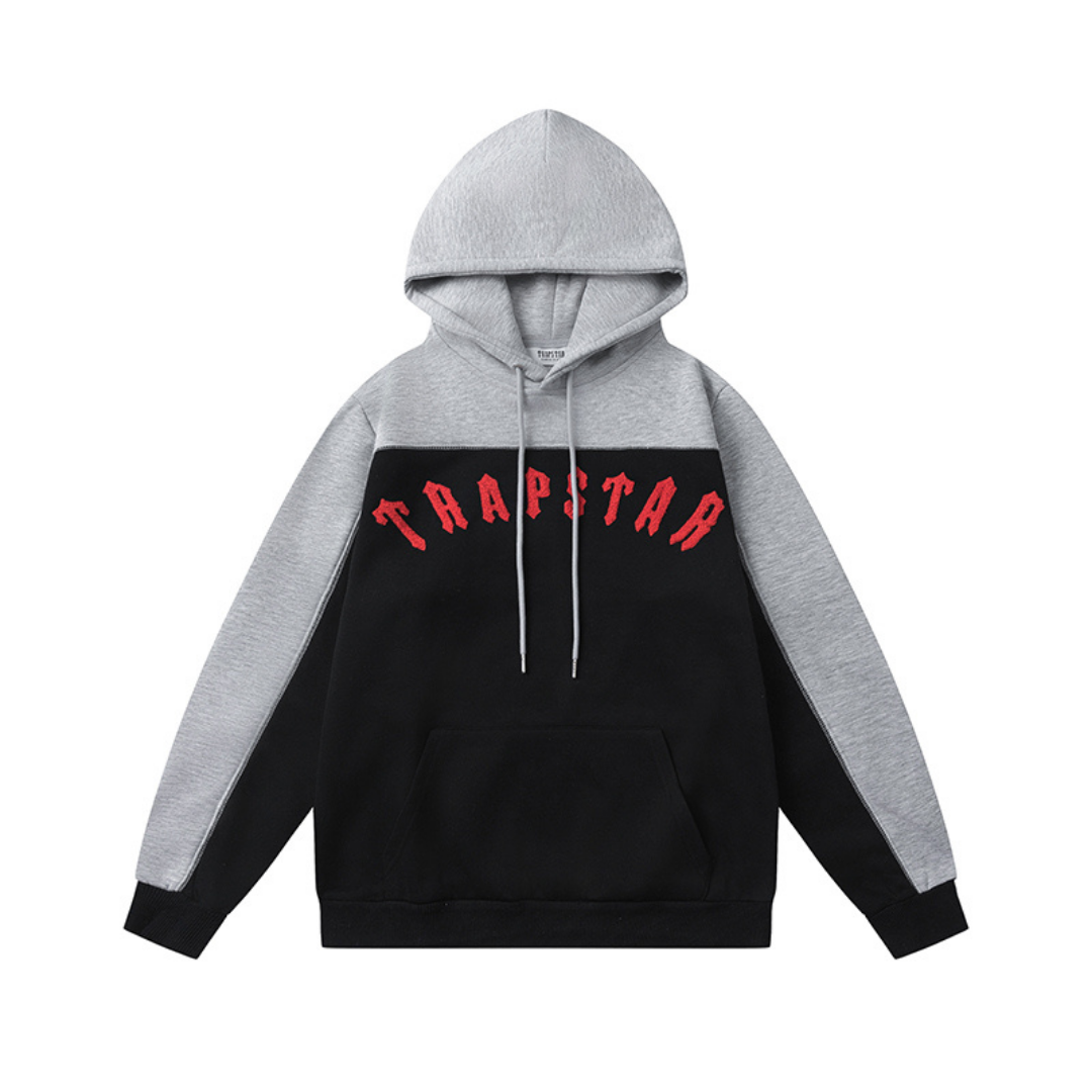 Conjunto Trapstar Negro/Rojo Gris Rojo