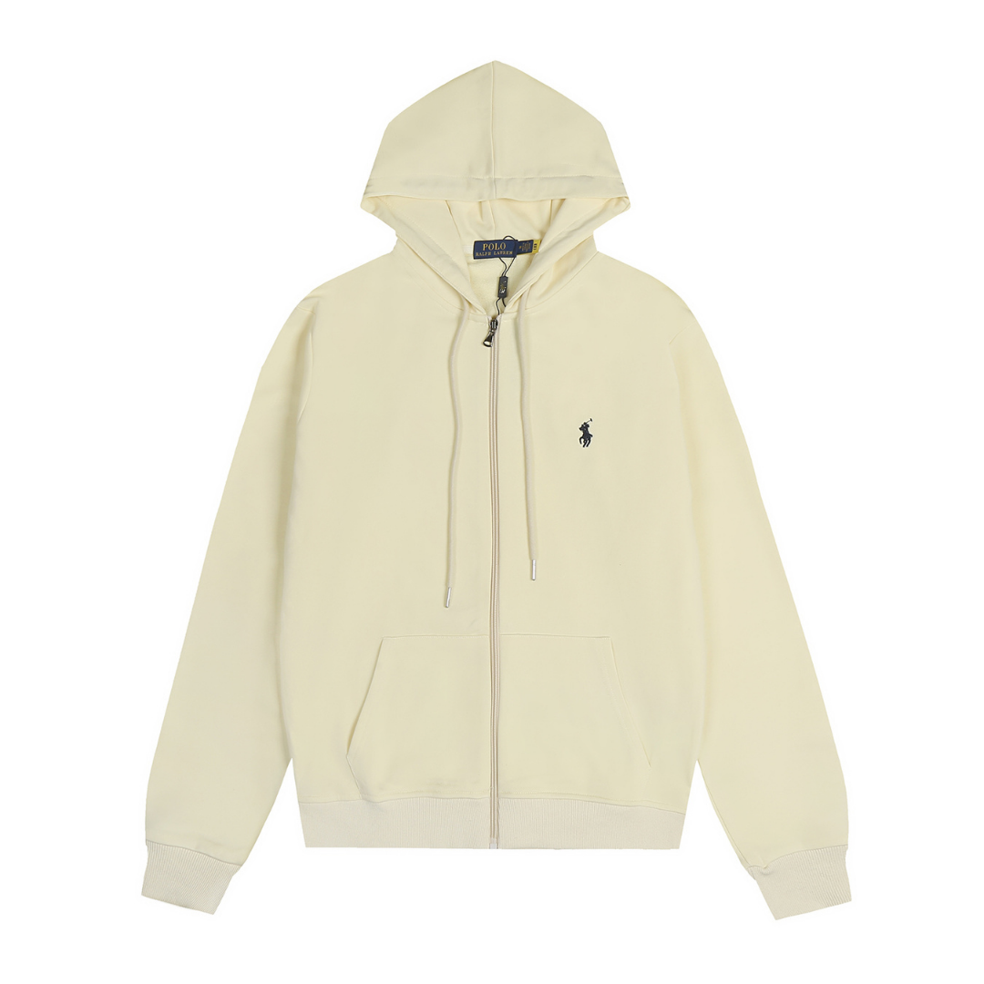 Camiseta Polo Ralph Lauren Beige Cremo Pequeño Logotipo Negro