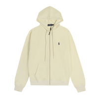 Camiseta Polo Ralph Lauren Beige Cremo Pequeño Logotipo Negro