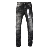 Purple Gradient Black Jeans Liso Negro Purples