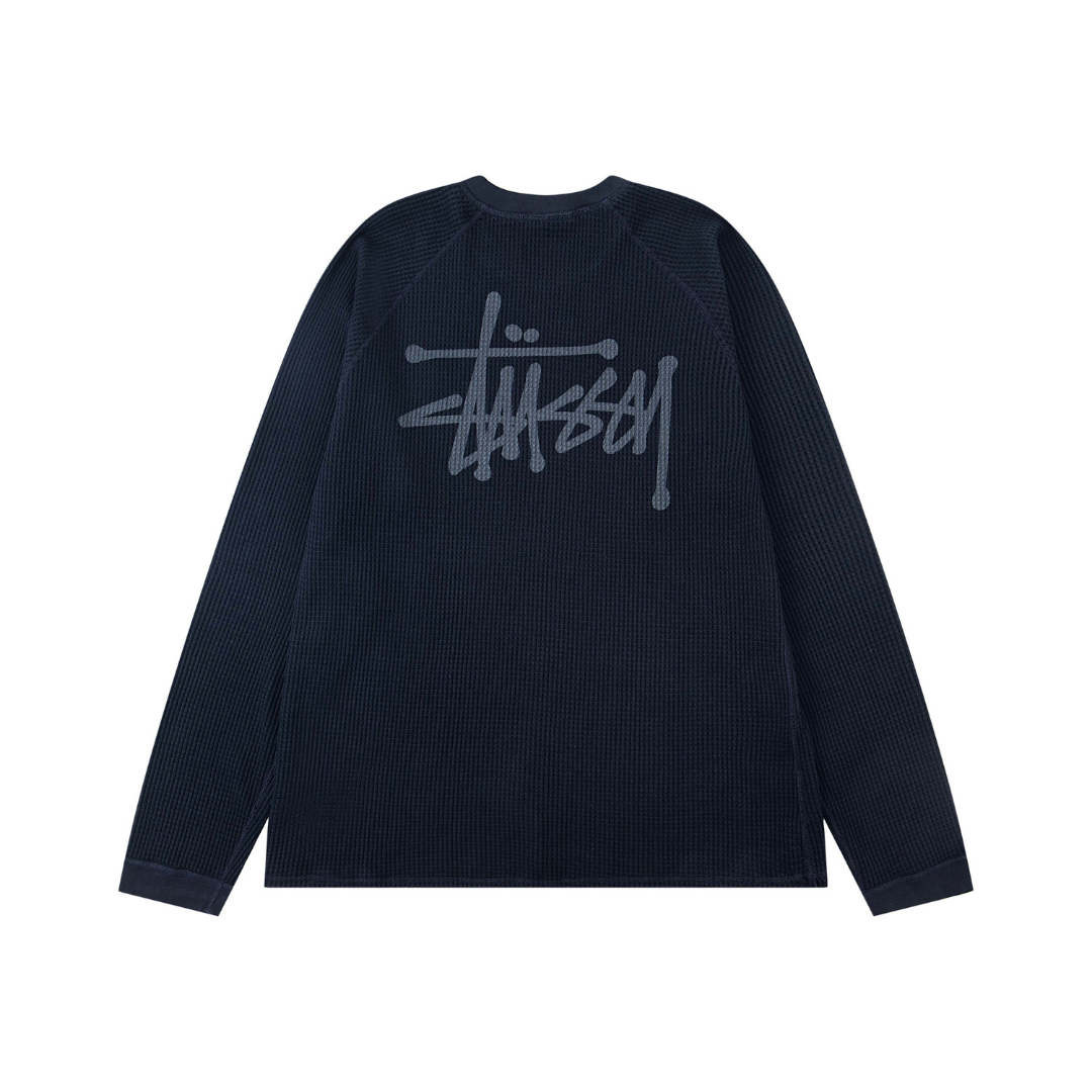 Buzo Stussy Negro Monograma Negro
